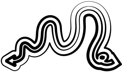 Obraz premium Arrows design elements. Hand drawn set of icons