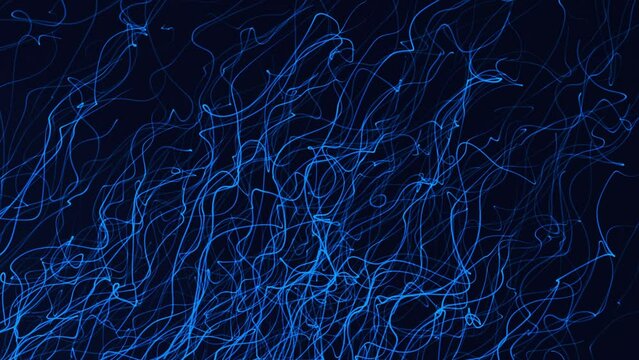Abstract Blue Strings Background
