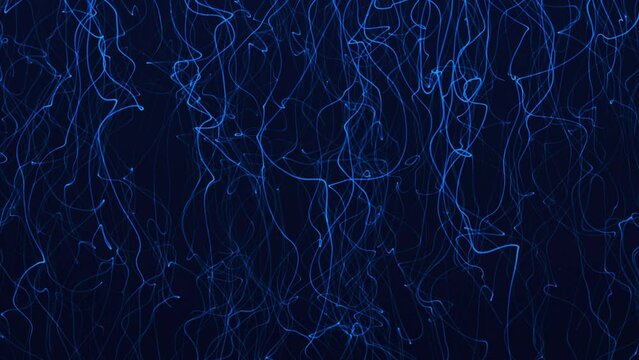 Abstract Blue Strings Background