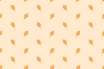 Pattern design with leaf motif