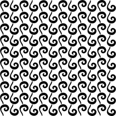 Swirl line decorative seamless pattern