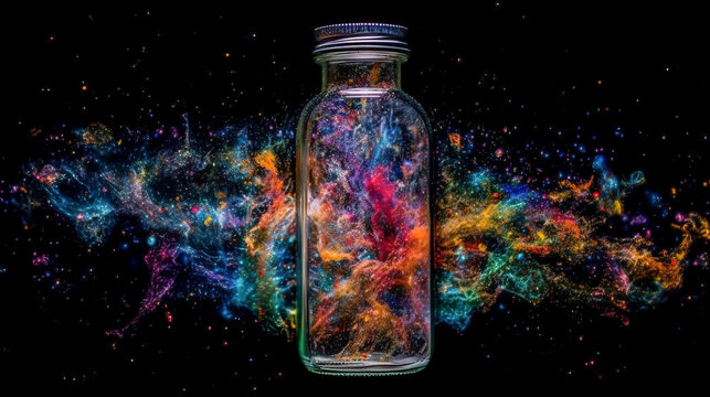 bottle of since cosmos space splash