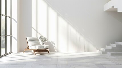 minimalist product placement Elegant, minimalist style and bright floors