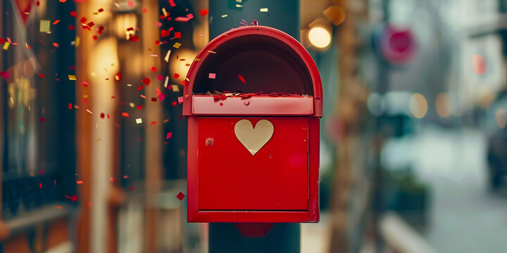 A talking mailbox encourages people to send handwritten letters, promising to deliver them with extra love and confetti.