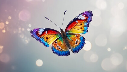Farfalla dalle Mille Colorazioni - obrazy, fototapety, plakaty