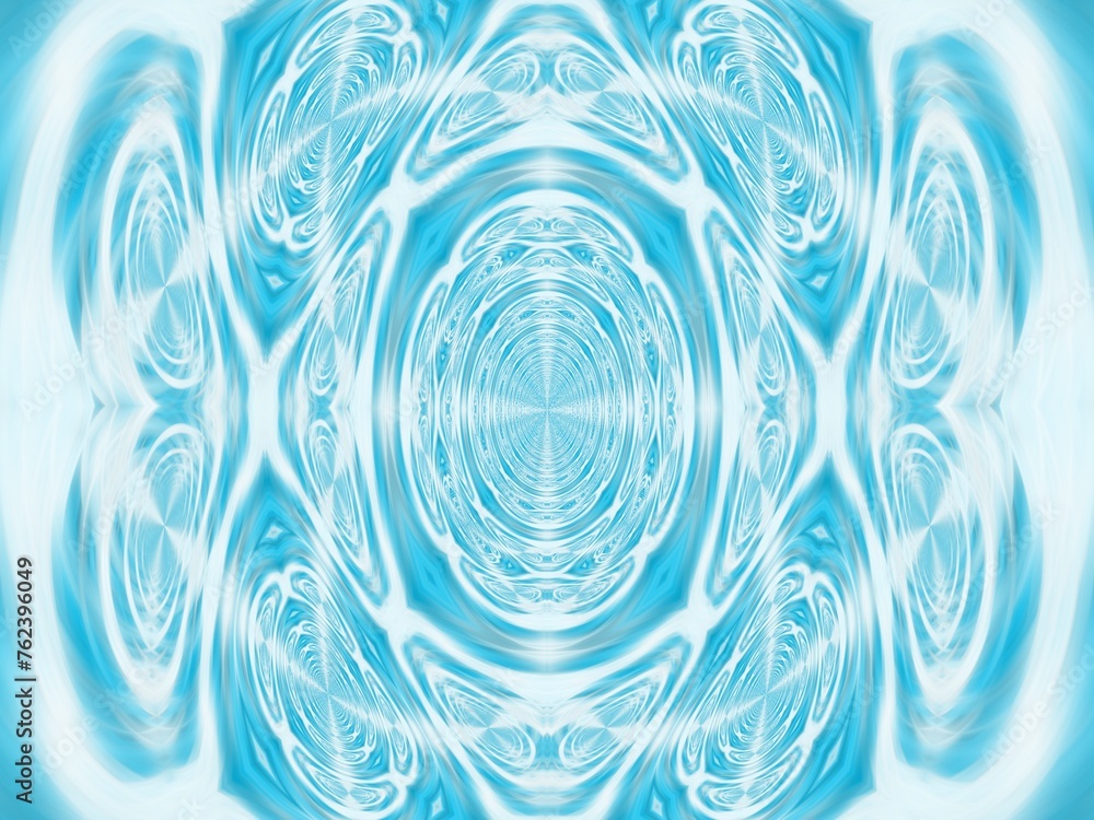 Aufkleber abstract graphic background with effect of waves, water, blur, rays, and swirl, symmetrical pattern 