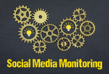 Social Media Monitoring - obrazy, fototapety, plakaty
