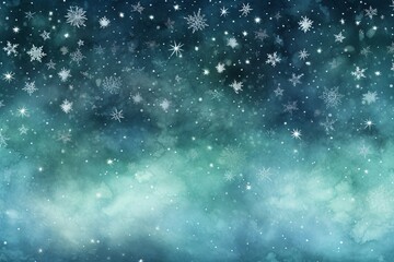 snowflakes in the sky - obrazy, fototapety, plakaty