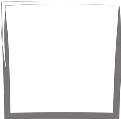 Frame square ink grunge. Design elements