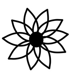 Doodle single flower