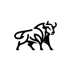 Bull logo: Signifies strength, resilience, and determination, embodying power and vitality