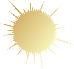 Golden label ribbon banner, tag