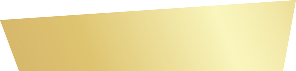 Golden label ribbon banner, tag