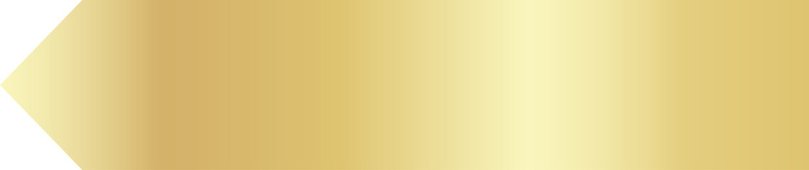 Golden label ribbon banner, tag