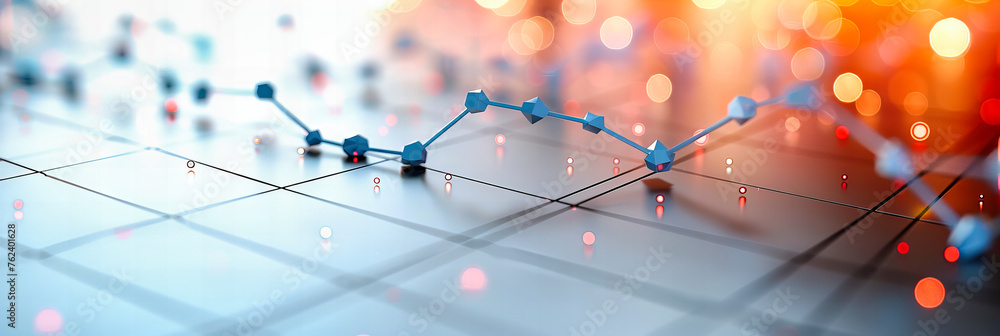 Poster futuristic technology network, digital and abstract background, computer and science communication c
