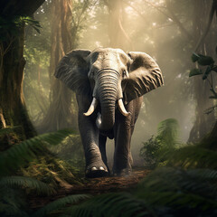 3d rendered photo of elephant