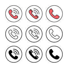 Call icon vector illustration. telephone sign and symbol. phone icon. contact us