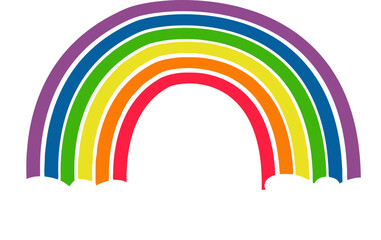 abstract rainbow vector illustration