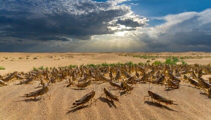 Titel: Exodus: The Plague of Locusts - God's Eighth Plague on Egypt. Bible.