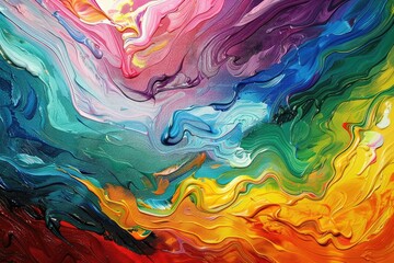 Abstract art backgrounds. Hand-painted background, Beautiful abstract multicolored painting in the backdrop, Acrylic pouring techniques. Fantasy concept