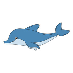 Colorful Dolphin Clipart for Lovers of Aquatic Life of Sea Animals and Ocean Creatures