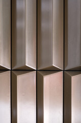 Background of  Copper Bars with Light and Shadows.