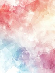 Fototapeta premium A delicate watercolor canvas, where airy pastel blues and pinks intertwine with a subtle fluidity and grace.
