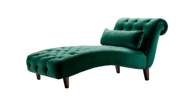 green sofa, isolated