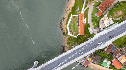 City of Florianopolis, Hercilio Luz Bridge. © marabelo