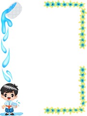 Songkran worksheet frame