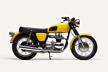 a yellow and black motorcycle