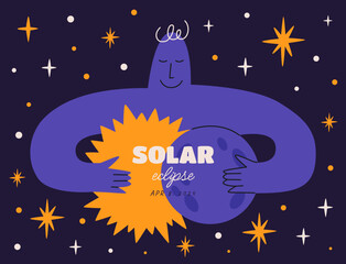 Solar eclipse banner