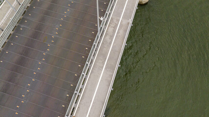 City of Florianopolis, Hercilio Luz Bridge. © marabelo