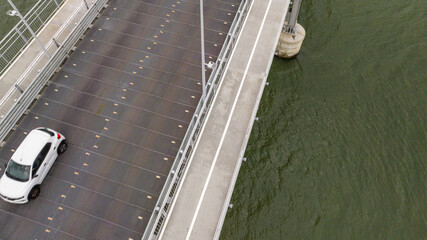 City of Florianopolis, Hercilio Luz Bridge. © marabelo