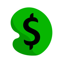 Money icon. Dollar sign. Vector illustration