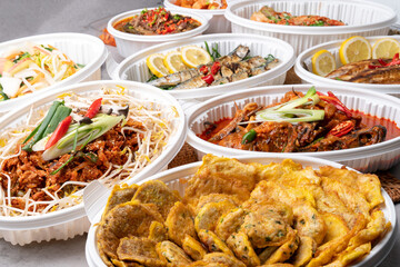 Korean food, side dishes, fish, grilled fish, steamed, saury, mackerel, japchae, codari, jeon,...