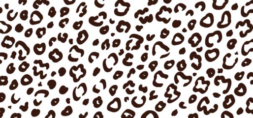 Fotobehang Cartoon leopard print. safari leopard pattern, line pattern. Animal skin, tiger stripes, wave sign. jungle patroon. Spotted fur texture. Tiger strip texture. black and white, camouflage pattern. © MarkRademaker