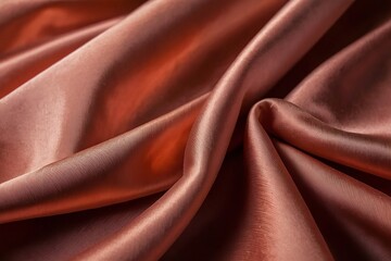 smooth and luxurious light orange silk fabric texture