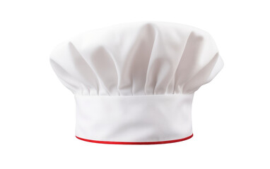 White hat, Small Chef Hat Isolated on Transparent background.