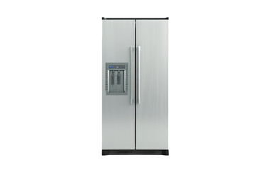 Modern fridge, Panel Ready Refrigerator Isolated on Transparent background.