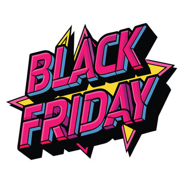 Black Friday - Vector illustrated comic book style phrase 