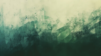 Green abstract painting background