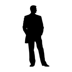  Man in Suit Silhouette