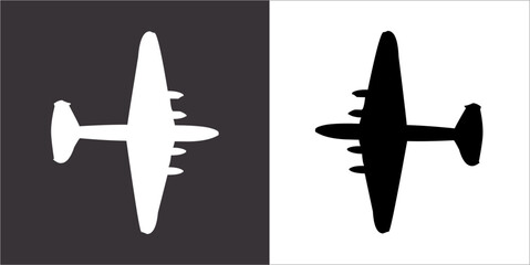 Illustration vector graphics of aircraft identification icon