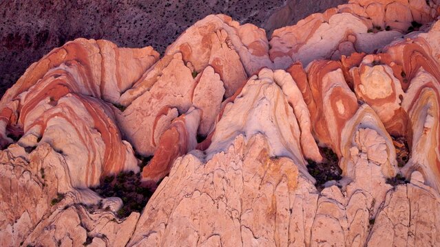 Abstract perspective of unique rock formation