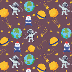 The vector pattern of the Cosmos and the person in it. Space elements. space day.