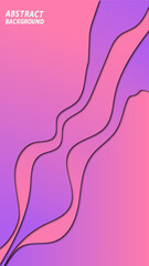 Abstract background with 3d paper cut shapes. Vector illustration. Eps10