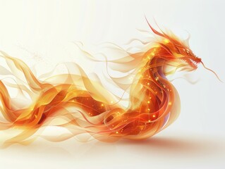 a dragon of pure lines and swift movements symbolizes speed and elegance