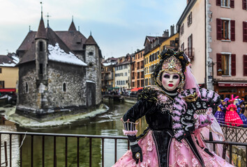 Disguised person - Annecy Venetian Carnival 