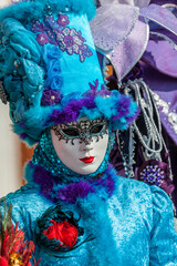 Blue Venetian Disguise, Venice Carnival